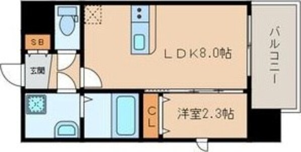 アスシード大手門の物件間取画像